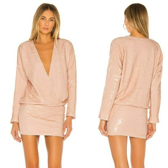 L'academie The Clementine Mini Dress - Nude